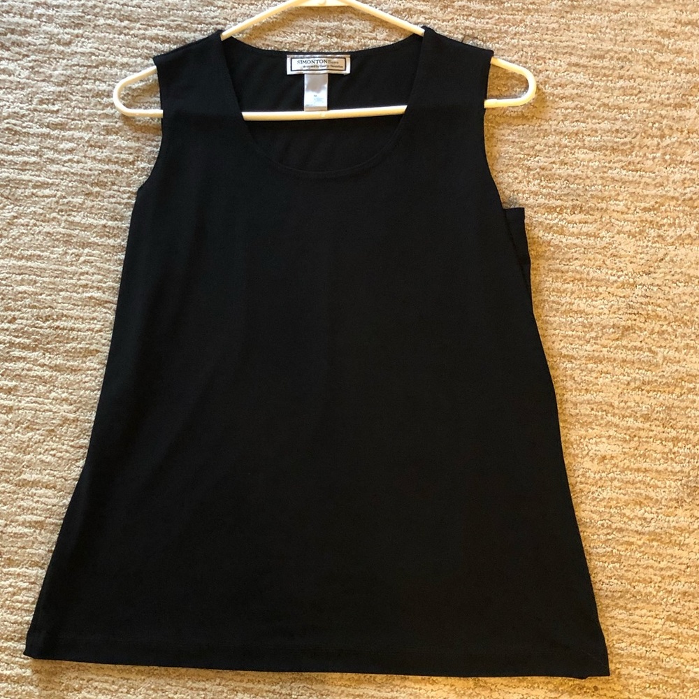 Black tank top